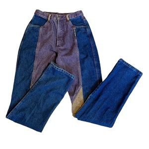 Vintage Rocky Mountain Womens Western High Waist Color Denim Jeans 11 / 30  27”